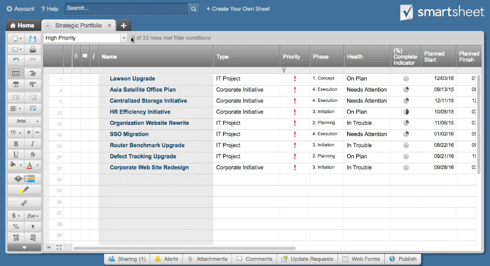 create-save-share-multiple-filters-smartsheet CA PPM Clarity PPM Consulting