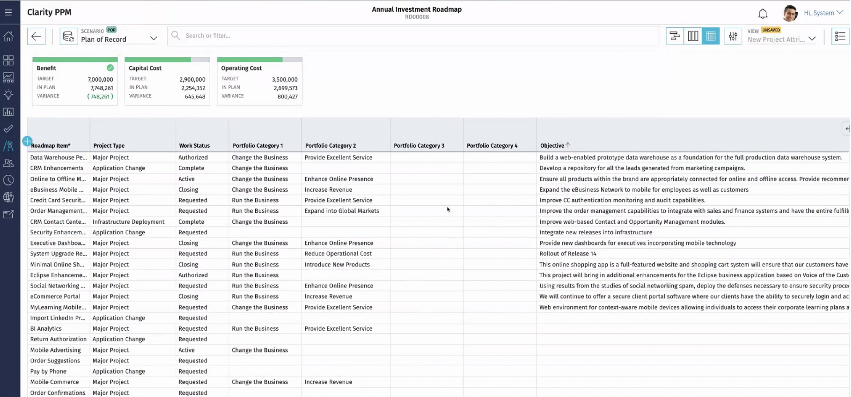 Clarity 15.6.1 Roadmap