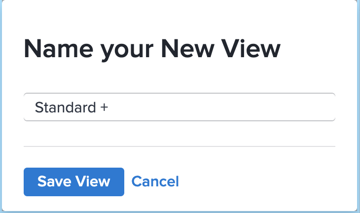 Customize a View Customize a View