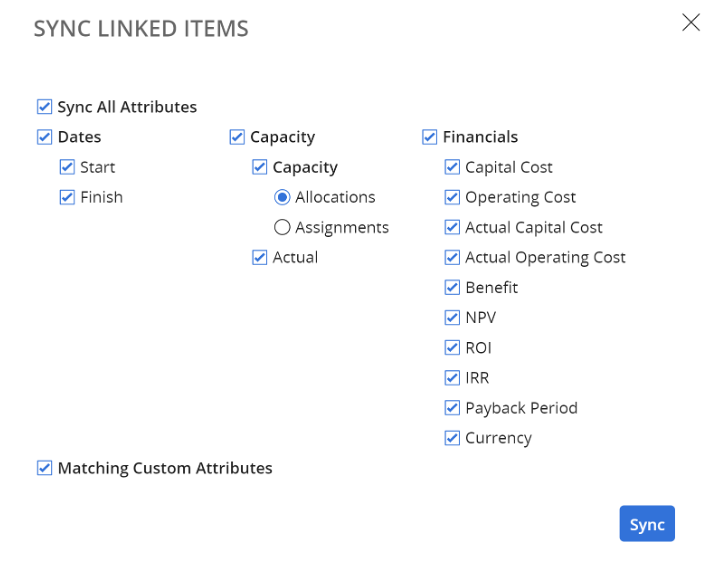 Populate from Roadmap - Import from PPM