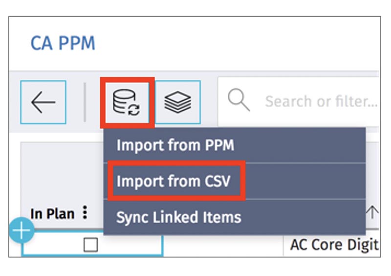 Import from CSV