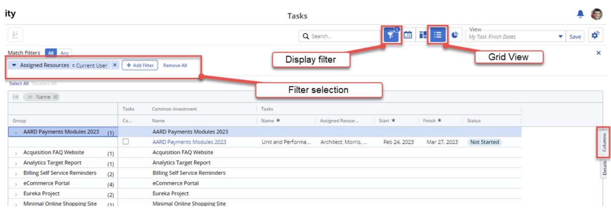 Project Task Tracking with Clarity’s Task View | Rego Consulting