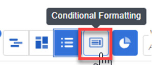 Conditional Formatting Button in Clarity PPM