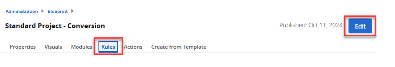 Conditional Formatting Button in Clarity PPM