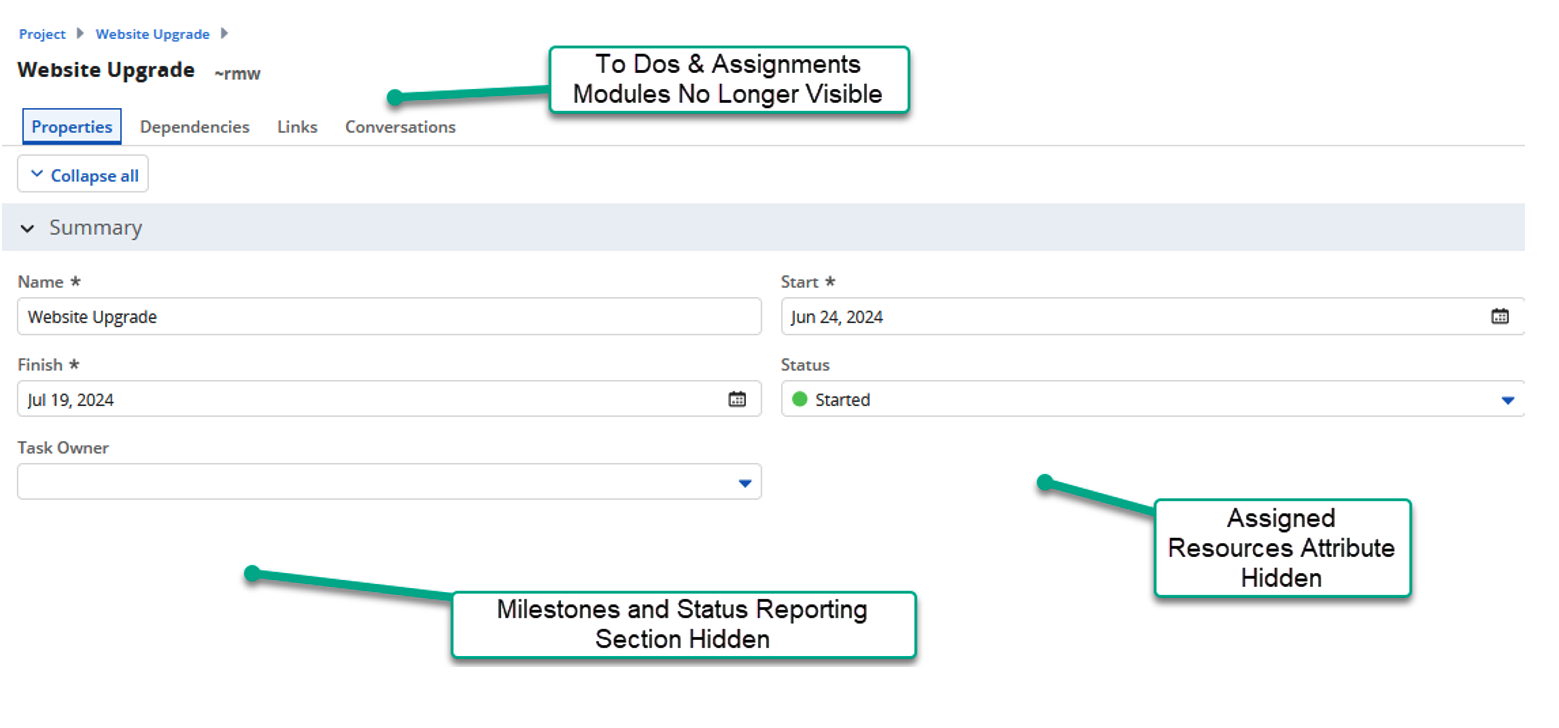 Screenshot of the Conditional Formatting for Time Entries in Clarity PPM