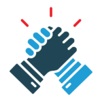 hands Two hands clasped together, representing teamwork and collaboration