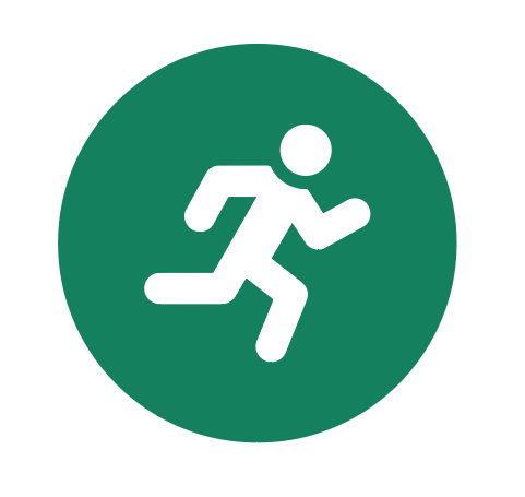 Run icon Icon of person running